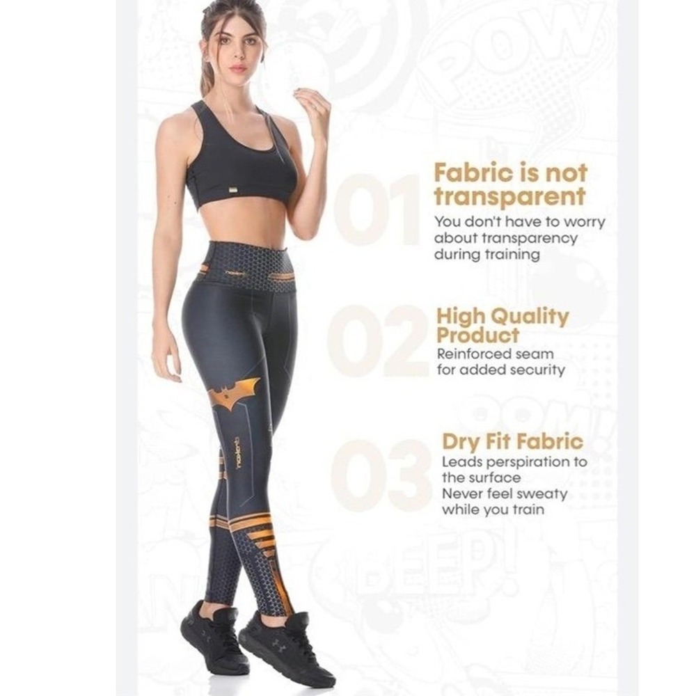 DC Comics Drakon x Batman Leggings Women's‎ One Size Special Edition Compression